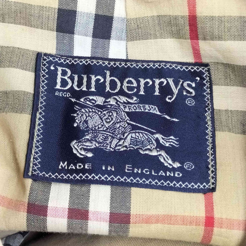 バーバリーズ BURBERRYS 70-80S ステンカラーコート 裏地ノバチェック メンズ